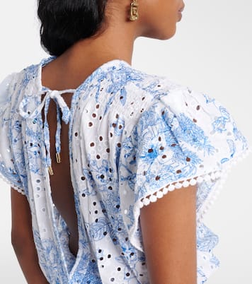 Jess broderie anglaise cotton minidress | Melissa Odabash