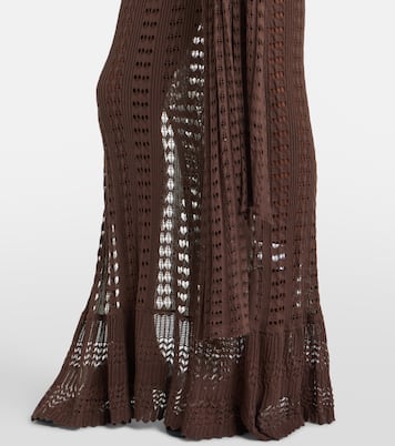 Ruffled pointelle maxi dress | Aya Muse