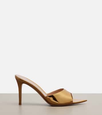 Elle metallic leather mules | Gianvito Rossi