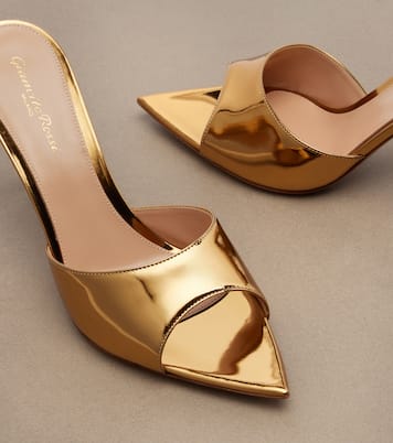 Elle metallic leather mules | Gianvito Rossi