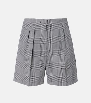 Prince of Wales check wool crêpe shorts | Max Mara