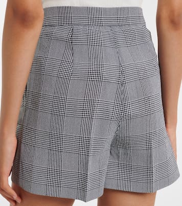 Prince of Wales check wool crêpe shorts | Max Mara