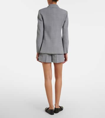 Prince of Wales check wool crêpe shorts | Max Mara