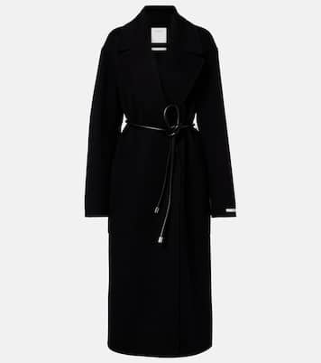 Belted oversized virgin wool wrap coat | Sportmax