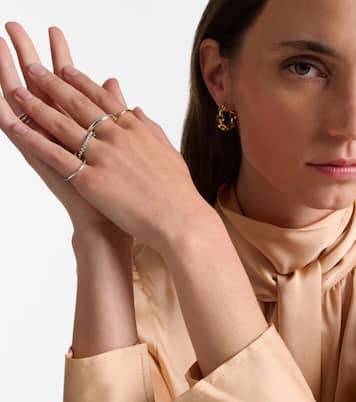 Janssen SG 18kt gold and sterling silver ring with diamonds | Spinelli Kilcollin