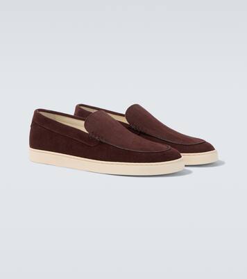 Zapatos slip-on Chevron de ante | Brunello Cucinelli