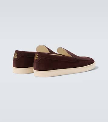 Zapatos slip-on Chevron de ante | Brunello Cucinelli