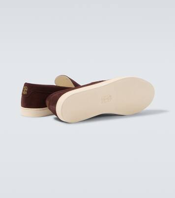 Zapatos slip-on Chevron de ante | Brunello Cucinelli