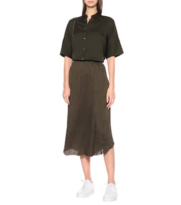 Midirock aus Crêpe | Vince