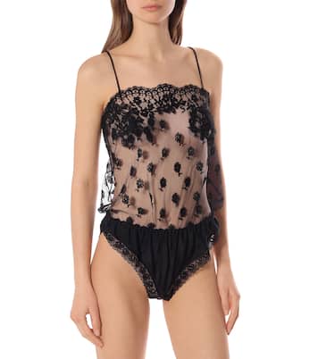 Floral-lace bodysuit | Stella McCartney
