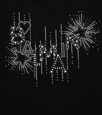 Logo embellished cotton T-shirt | Balmain Kids