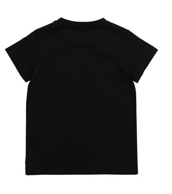 Logo embellished cotton T-shirt | Balmain Kids