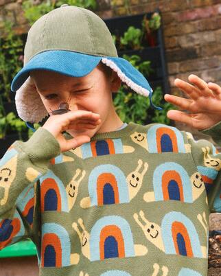 Jacquard cotton sweater | Stella McCartney Kids