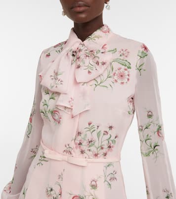 Robe en soie à fleurs | Giambattista Valli
