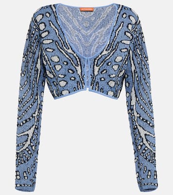 Cropped-Cardigan Damisi aus Jacquard-Strick | Altuzarra