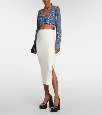 Cropped-Cardigan Damisi aus Jacquard-Strick | Altuzarra