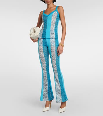 Pantaloni patchwork in maglia a zig-zag | Missoni