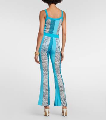 Pantaloni patchwork in maglia a zig-zag | Missoni