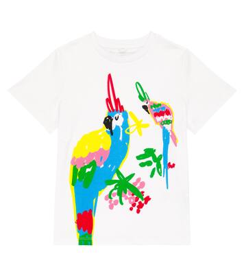 Printed cotton jersey T-shirt | Stella McCartney Kids