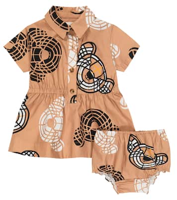 Bebé - set de vestido y braga Thomas Bear | Burberry Kids