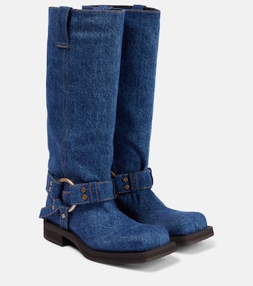 Balius denim knee-high boots | Acne Studios