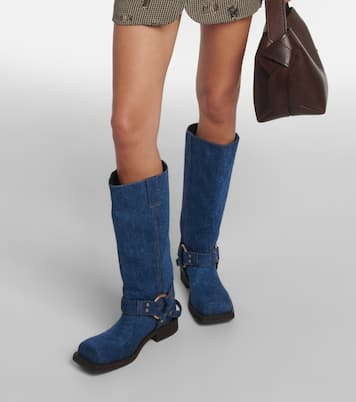 Balius denim knee-high boots | Acne Studios