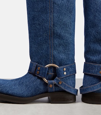 Balius denim knee-high boots | Acne Studios