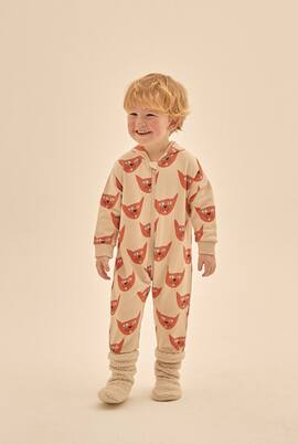 Baby printed cotton onesie | Jellymallow