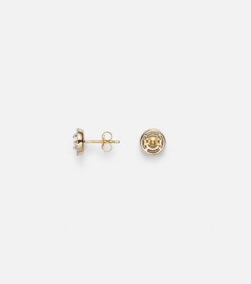 Ohrringe aus 10kt Gelbgold mit Diamanten | Stone and Strand