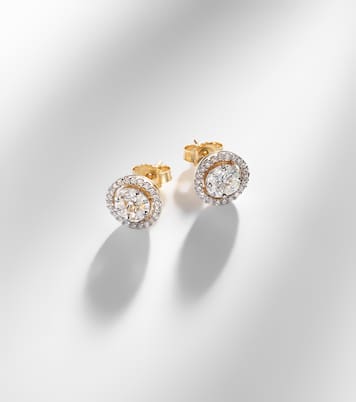 Ohrringe aus 10kt Gelbgold mit Diamanten | Stone and Strand