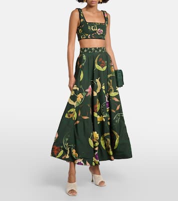 Besticktes Cropped-Top Amanda Marina | Agua by Agua Bendita