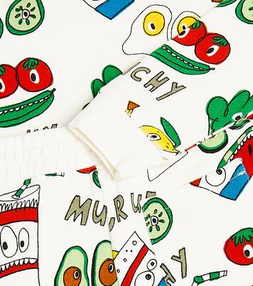 Printed cotton fleece tracksuit | Stella McCartney Kids