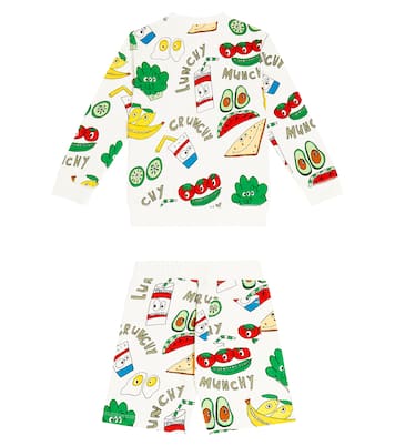 Printed cotton fleece tracksuit | Stella McCartney Kids