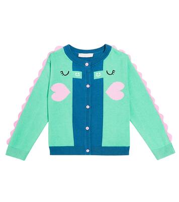 Colorblocked cotton cardigan | Stella McCartney Kids