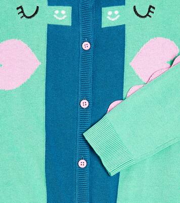 Colorblocked cotton cardigan | Stella McCartney Kids