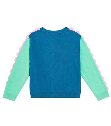 Colorblocked cotton cardigan | Stella McCartney Kids