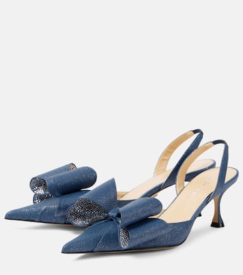 Escarpins Le Cadeau 65 en denim | Mach & Mach