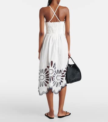 Robe midi Beatrice en lin et coton | Ulla Johnson