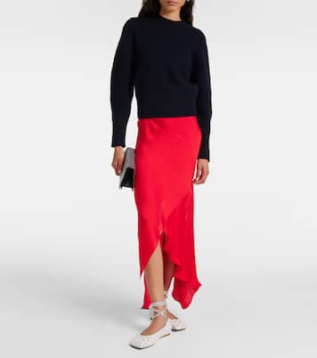 Ane crystal-embellished leather flats | Amina Muaddi