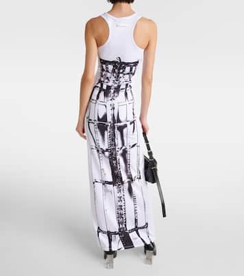 Bedrucktes Maxikleid aus Jersey | Jean Paul Gaultier
