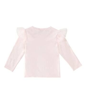 Baby Natalia tulle-trimmed cotton jersey top | Tutu Du Monde
