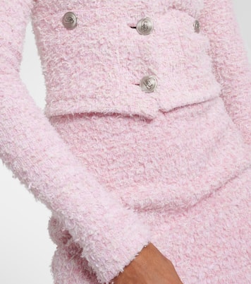 Cropped cotton-blend cardigan | Balenciaga