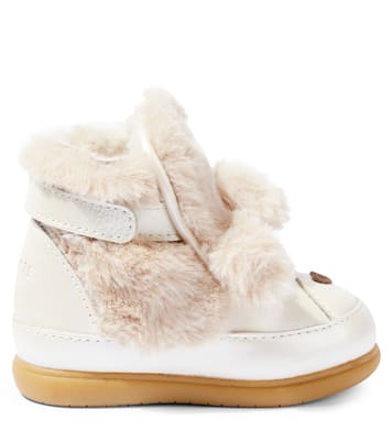 Bebé - botines Dubu de piel con pelo sintético | Donsje
