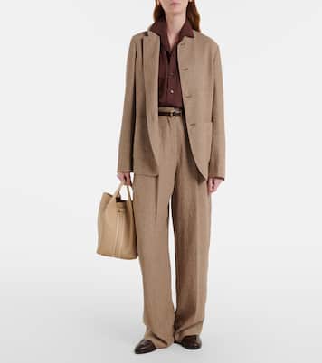 Bale Large leather shoulder bag | Loro Piana