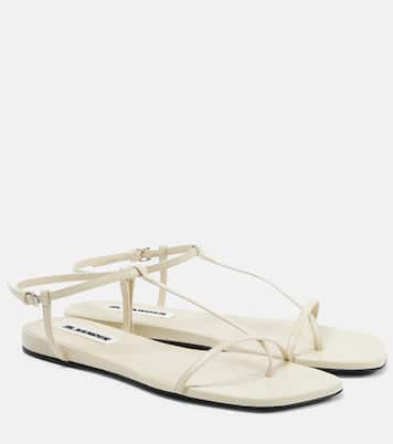 Leather thong sandals | Jil Sander