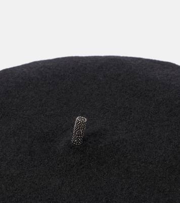 Monili Beads wool beret | Brunello Cucinelli