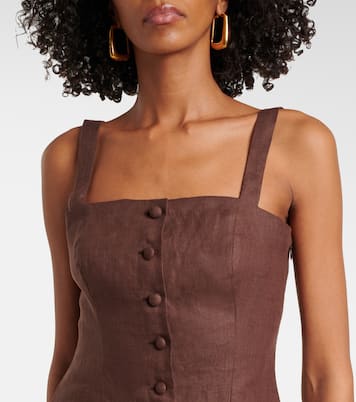 Corbiere linen vest | Faithfull