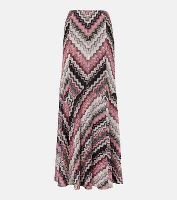 Knitted lamé maxi skirt | Missoni