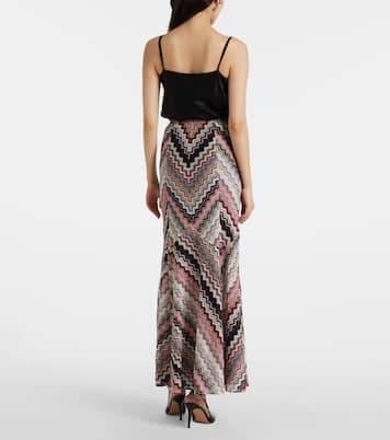 Knitted lamé maxi skirt | Missoni