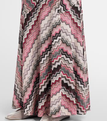 Knitted lamé maxi skirt | Missoni